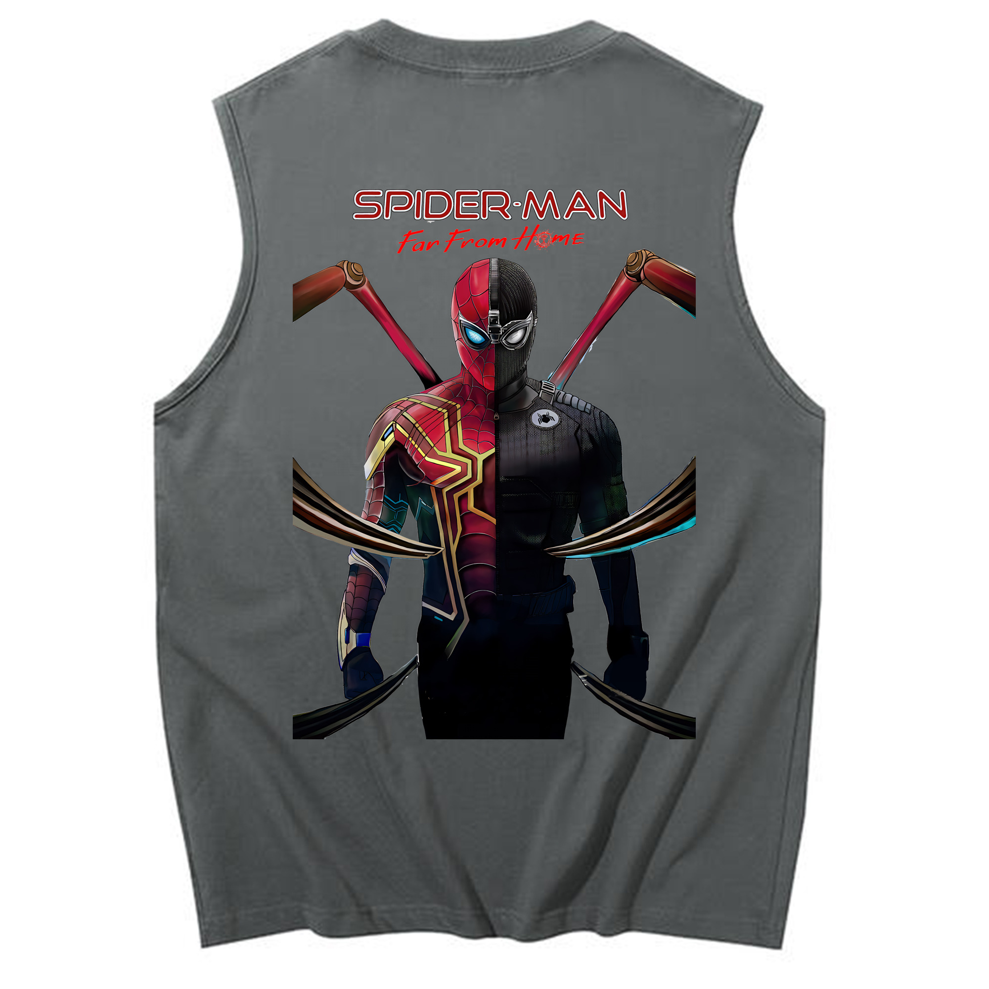 Spider Man スパイダーマン コットン100％タンクトップ（背面プリント）